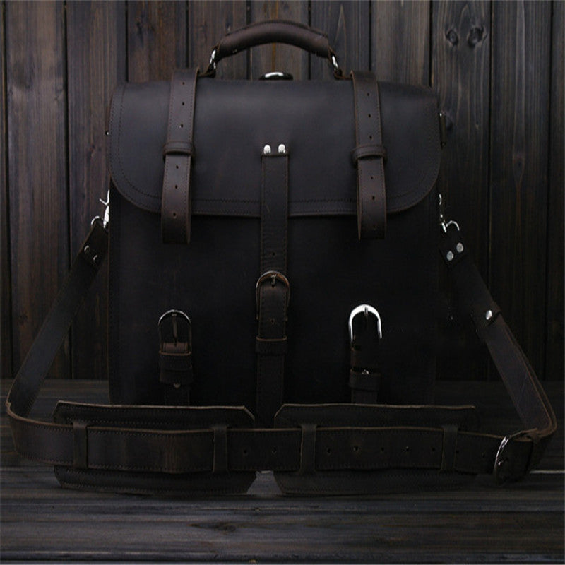 Crazy Horse Leather Travel Bag