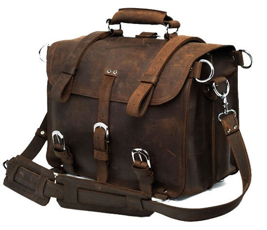 Crazy Horse Leather Travel Bag