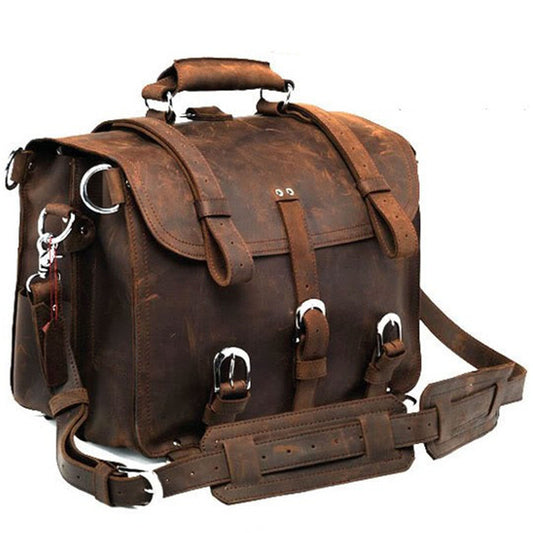 Crazy Horse Leather Travel Bag