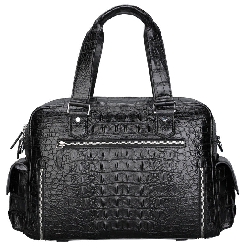 Genuine Leather Crocodile Leather Men's Handbag